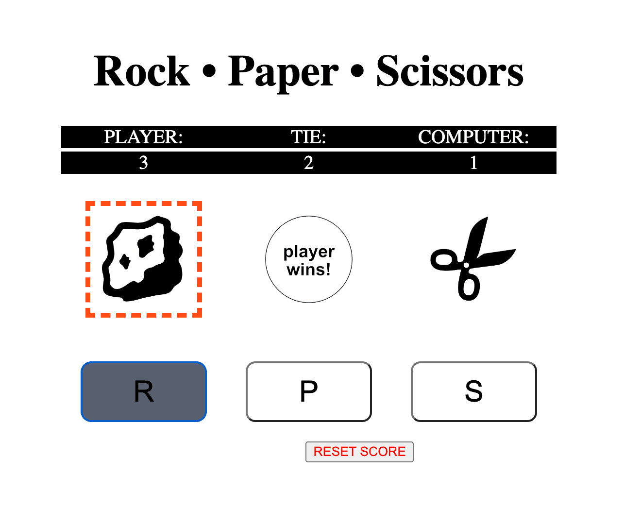 Rock, Paper, Scissors